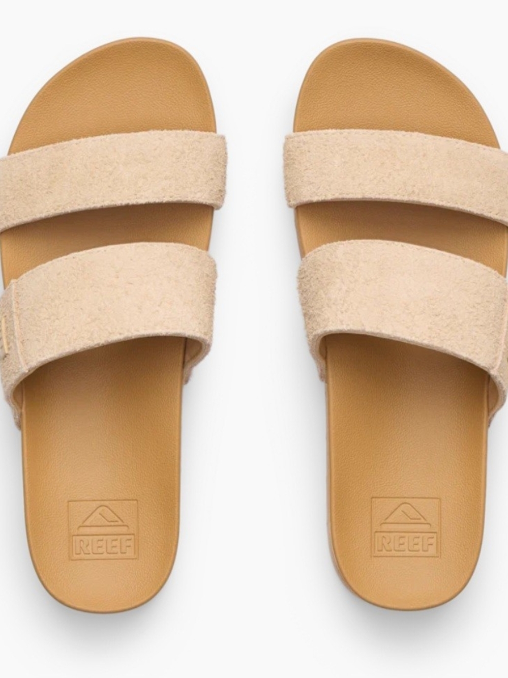 Reef Cushion Vista Hi Sandals in Sand/Suede Never Worn